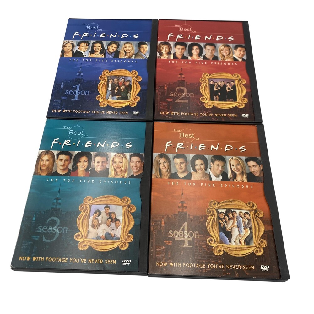Friends Best Of Seasons 1-4 DVD Lot 4 Disc Set Comedy Warner Multicolor Sitcom